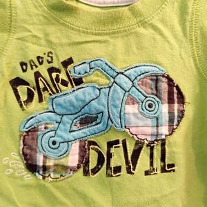 12m Jumping Beans Baby Tank Top Dads Dare Devil Green